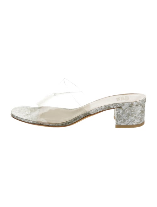 Maryam Nassir Zadeh Embossed Slides Grey