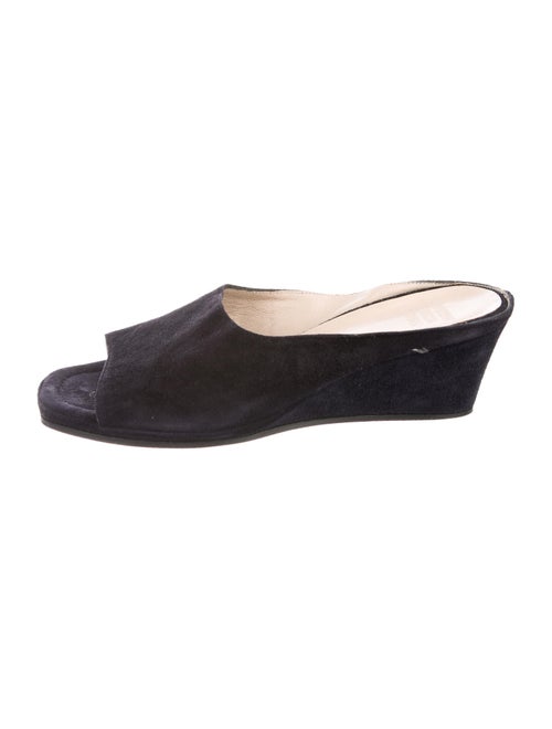 Maryam Nassir Zadeh Suede Slides Black