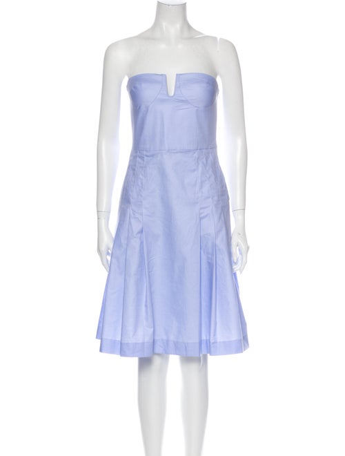 Maryam Nassir Zadeh Strapless Mini Dress Blue