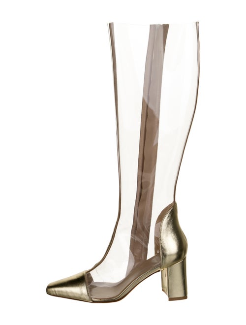 Maryam Nassir Zadeh Leather Boots Gold