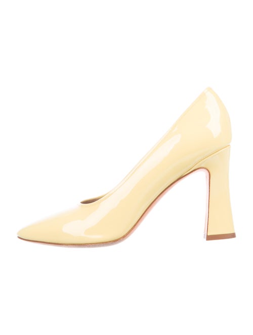 Maryam Nassir Zadeh Patent Leather Pumps Yellow