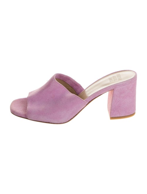 Maryam Nassir Zadeh Suede Slides Pink