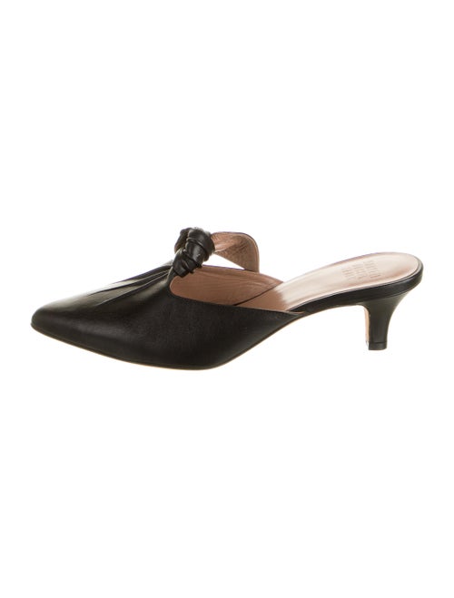 Maryam Nassir Zadeh Leather Mules Black