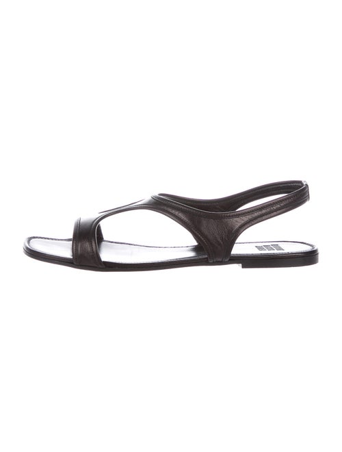 Maryam Nassir Zadeh Leather Cutout Accent T-Strap