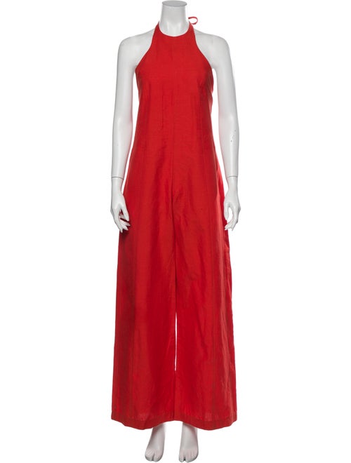 Maryam Nassir Zadeh Halterneck Jumpsuit Orange