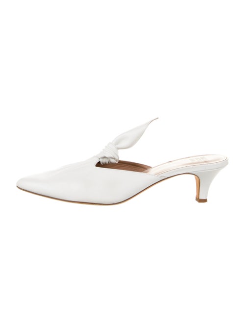 Maryam Nassir Zadeh Leather Mules White