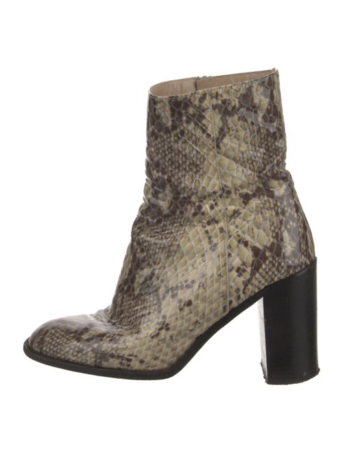 Maryam Nassir Zadeh Patent Leather Animal Print Boots