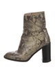 Maryam Nassir Zadeh Patent Leather Animal Print Boots