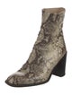 Maryam Nassir Zadeh Patent Leather Animal Print Boots
