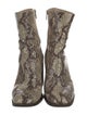Maryam Nassir Zadeh Patent Leather Animal Print Boots