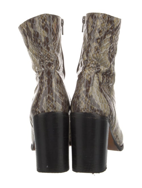 Maryam Nassir Zadeh Patent Leather Animal Print Boots