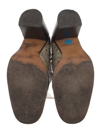 Maryam Nassir Zadeh Patent Leather Animal Print Boots