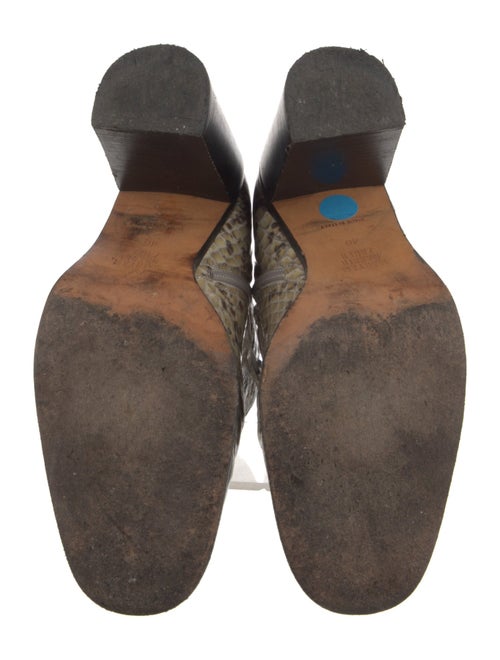 Maryam Nassir Zadeh Patent Leather Animal Print Boots