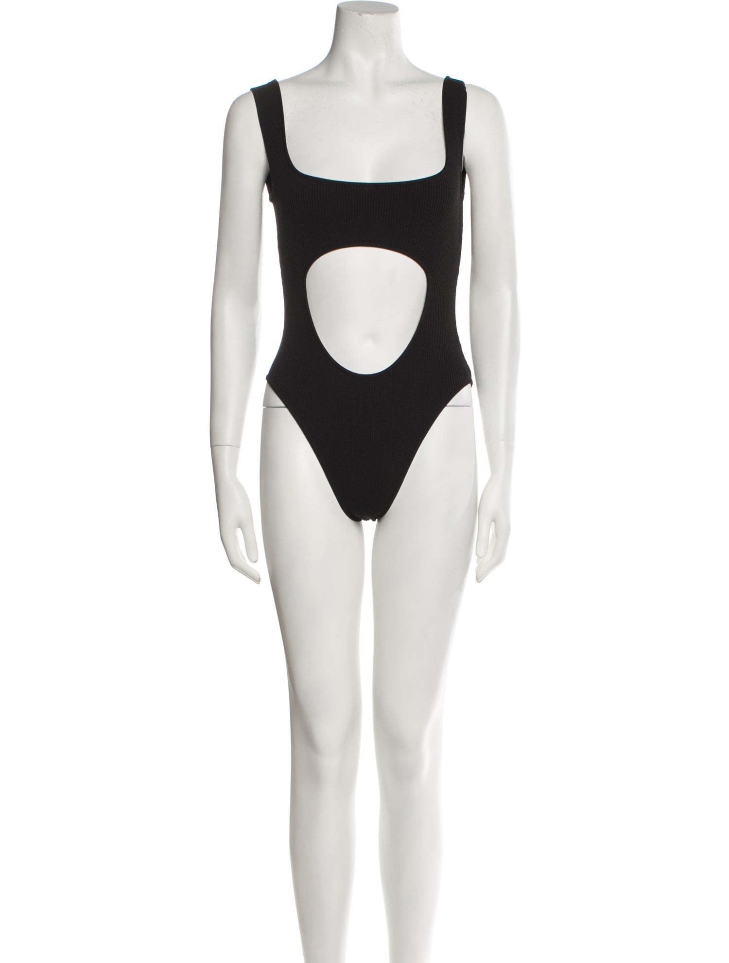 Maryam Nassir Zadeh Square Neckline Sleeveless Bodysuit