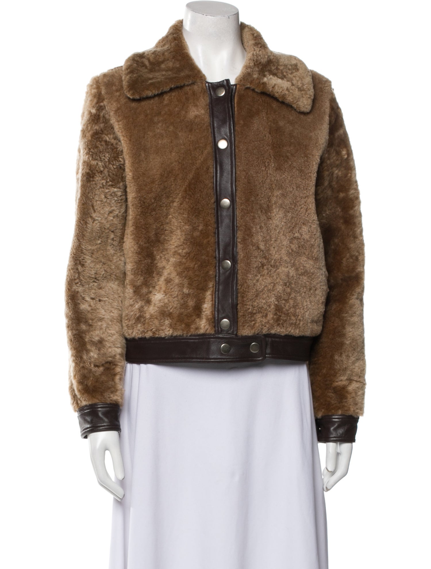 Maryam Nassir Zadeh Lamb Fur Fur Jacket