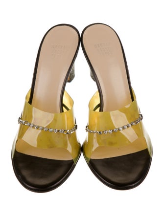 Maryam Nassir Zadeh PVC Crystal Embellishments Slides