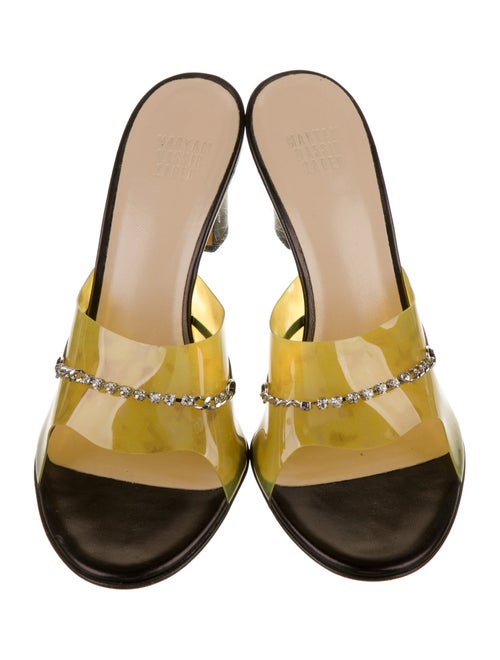 Maryam Nassir Zadeh PVC Crystal Embellishments Slides