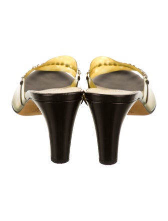 Maryam Nassir Zadeh PVC Crystal Embellishments Slides