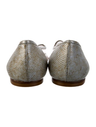 Maryam Nassir Zadeh PVC Animal Print Ballet Flats