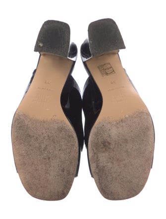 Maryam Nassir Zadeh Patent Leather Slides