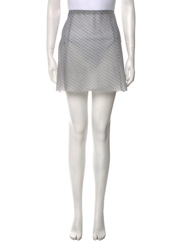 Maryam Nassir Zadeh Skirts Plaid Print Mini Skirt S