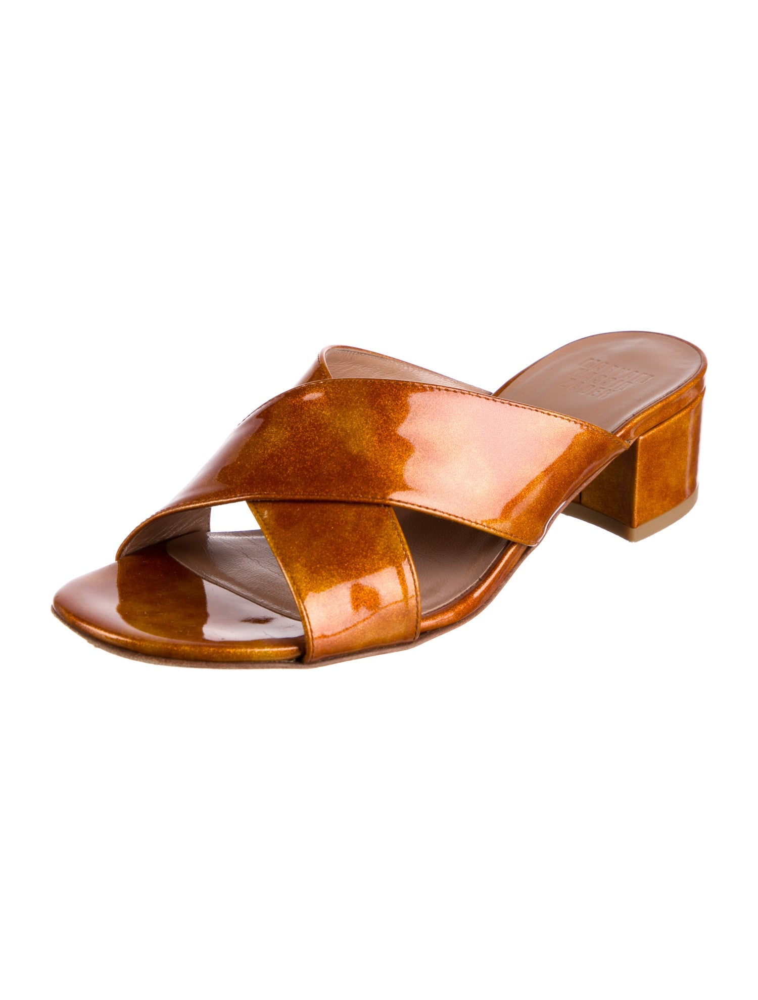 Maryam Nassir Zadeh Patent Leather Slides