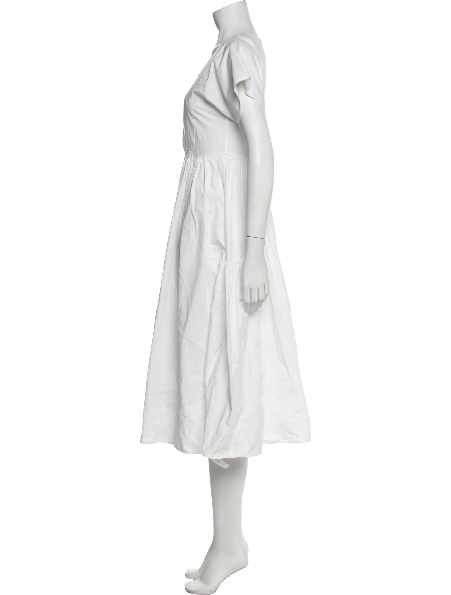 Maryam Nassir Zadeh Scoop Neck Midi Length Dress