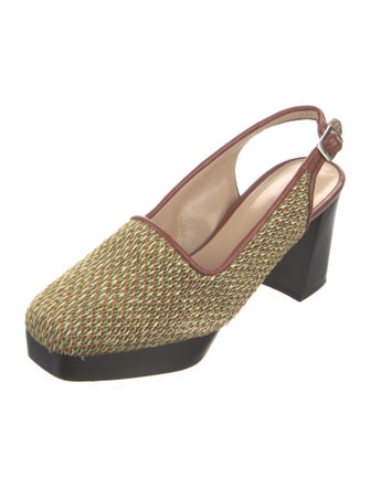 Maryam Nassir Zadeh Printed Slingback Pumps