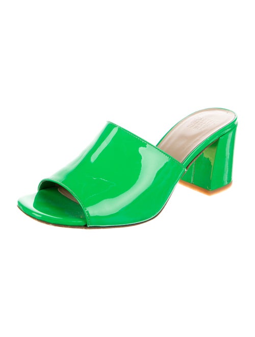 Maryam Nassir Zadeh Patent Leather Slides