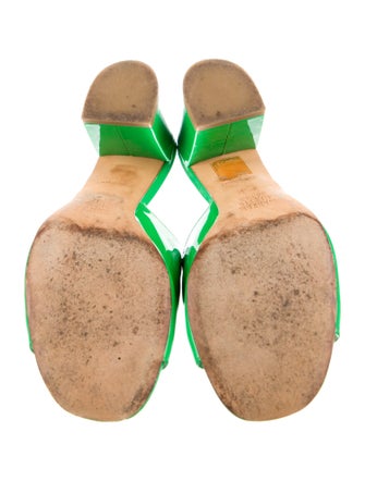 Maryam Nassir Zadeh Patent Leather Slides