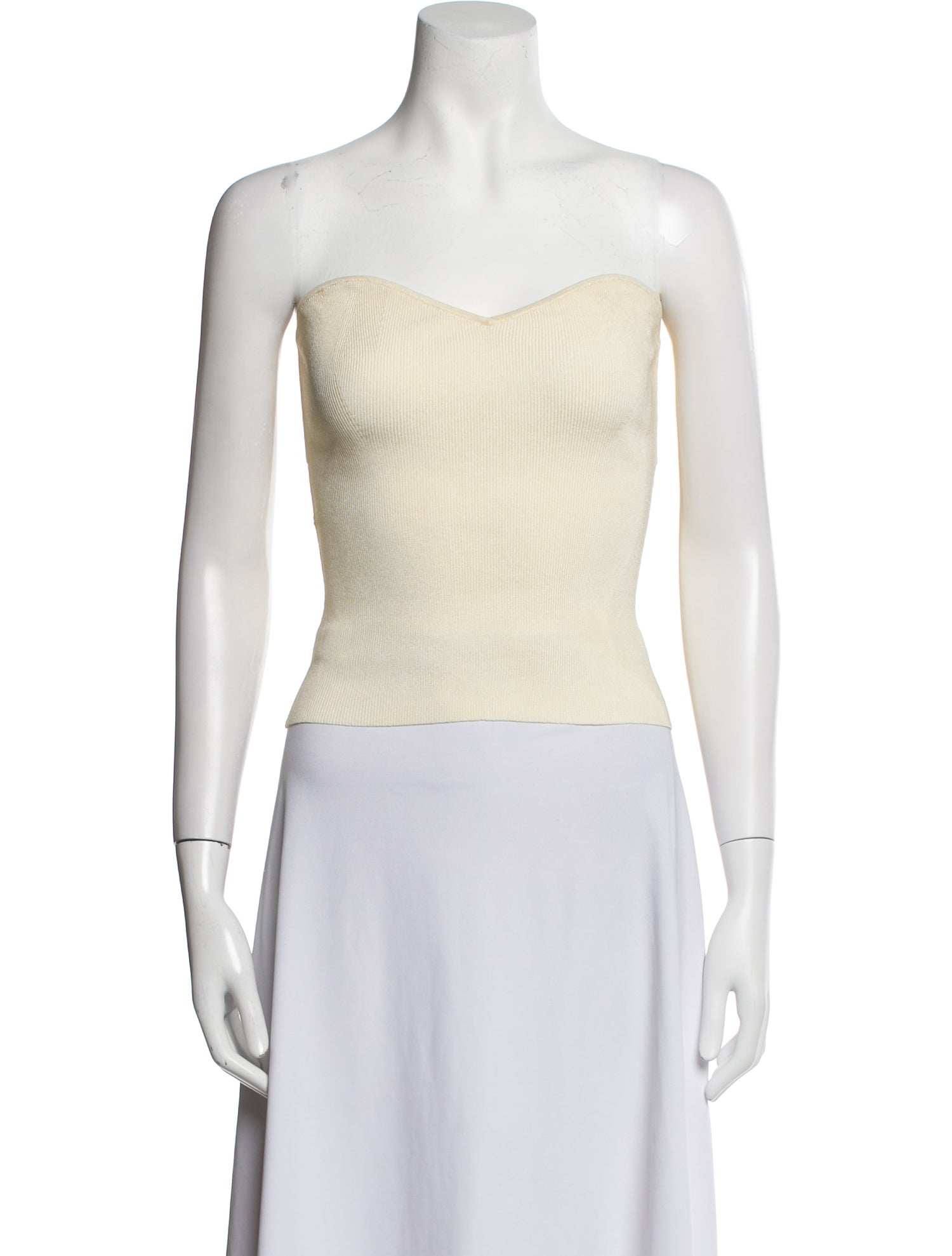 Maryam Nassir Zadeh Strapless Crop Top