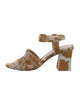 Maryam Nassir Zadeh Ponyhair Printed Sandals