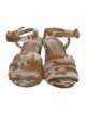 Maryam Nassir Zadeh Ponyhair Printed Sandals