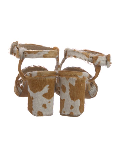 Maryam Nassir Zadeh Ponyhair Printed Sandals