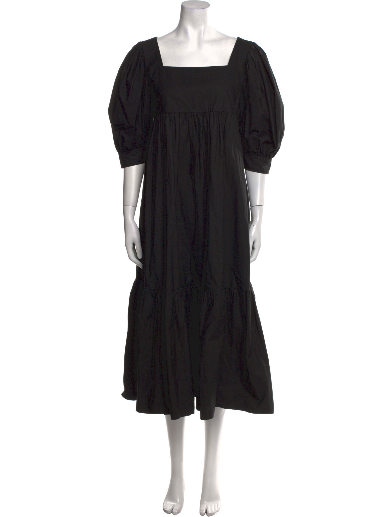 Maryam Nassir Zadeh Square Neckline Midi Length Dress