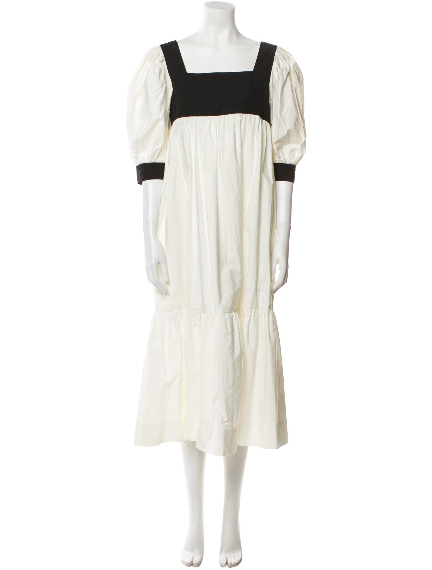 Maryam Nassir Zadeh Square Neckline Midi Length Dress