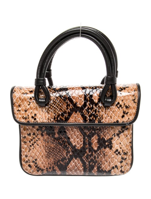 Maryam Nassir Zadeh Patent Leather Top Handle Bag