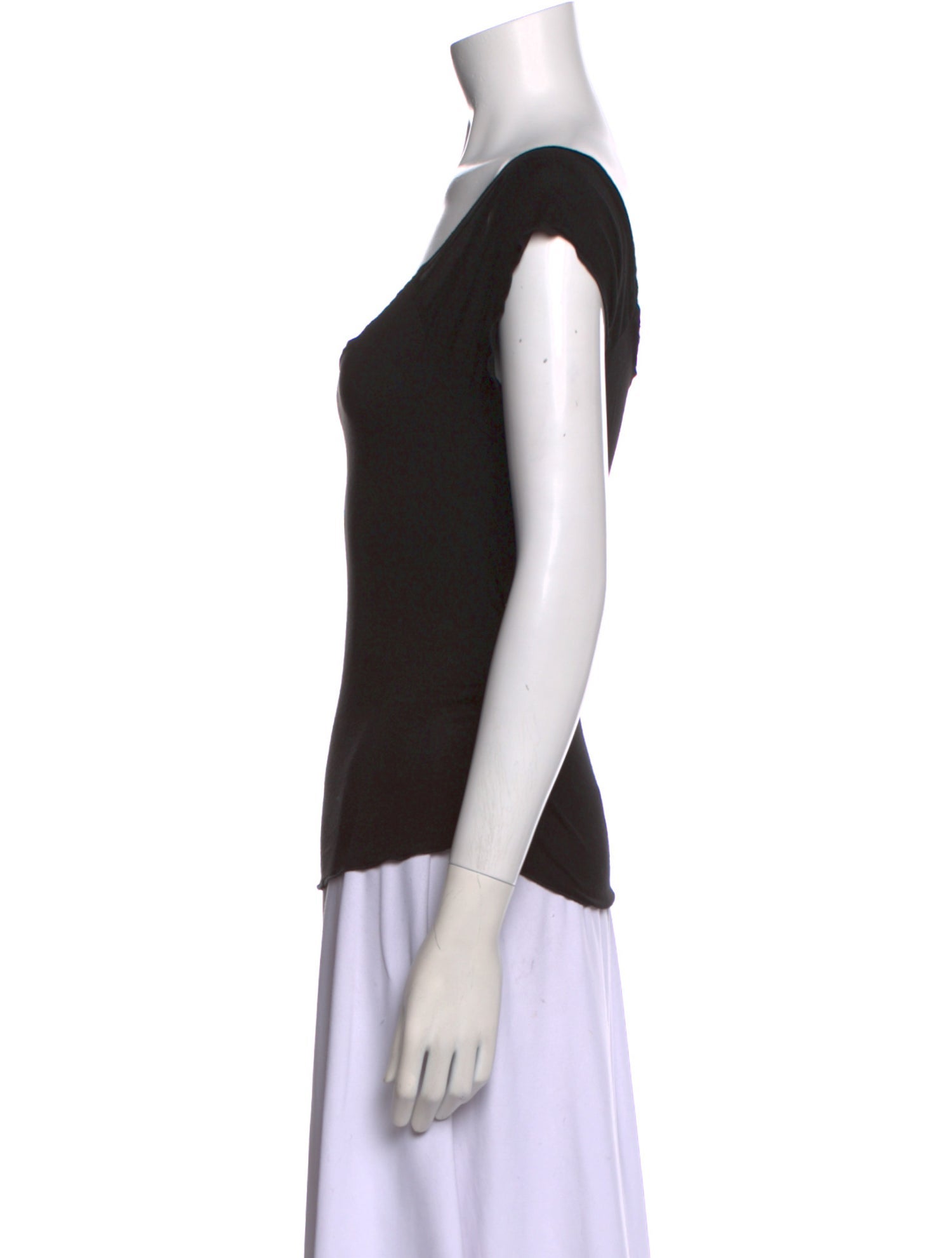 Maryam Nassir Zadeh Scoop Neck Short Sleeve T-Shirt