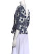 Maryam Nassir Zadeh Silk Polka Dot Print Crop Top