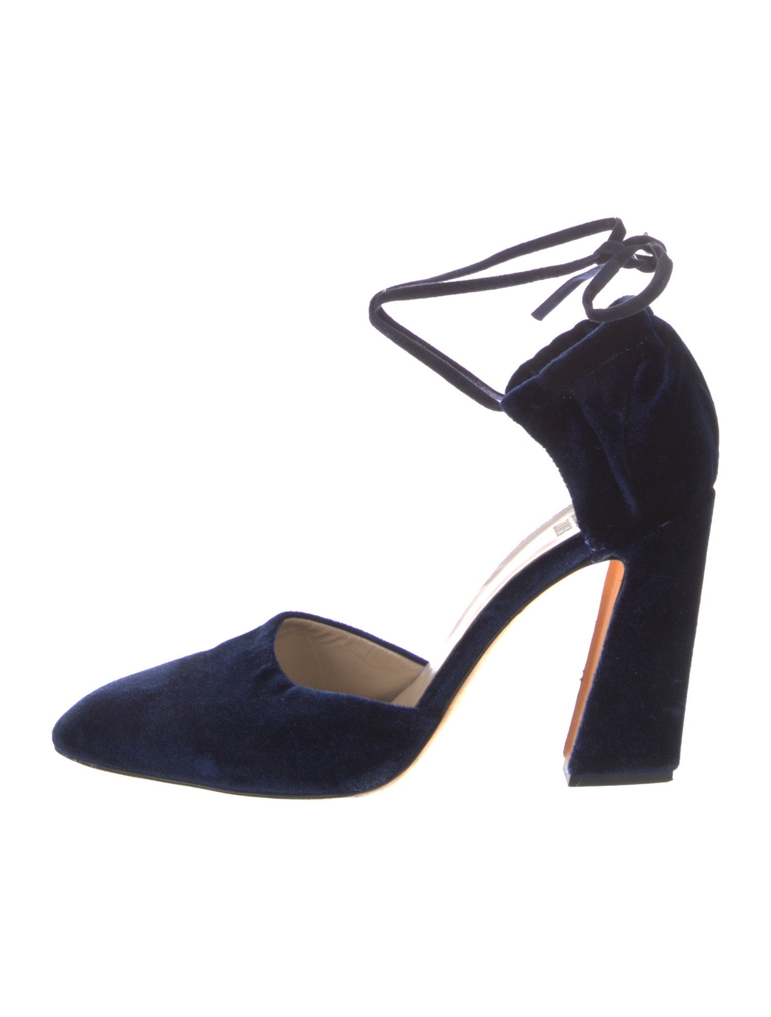 Maryam Nassir Zadeh Velvet Tassel Accents D'Orsay Pumps