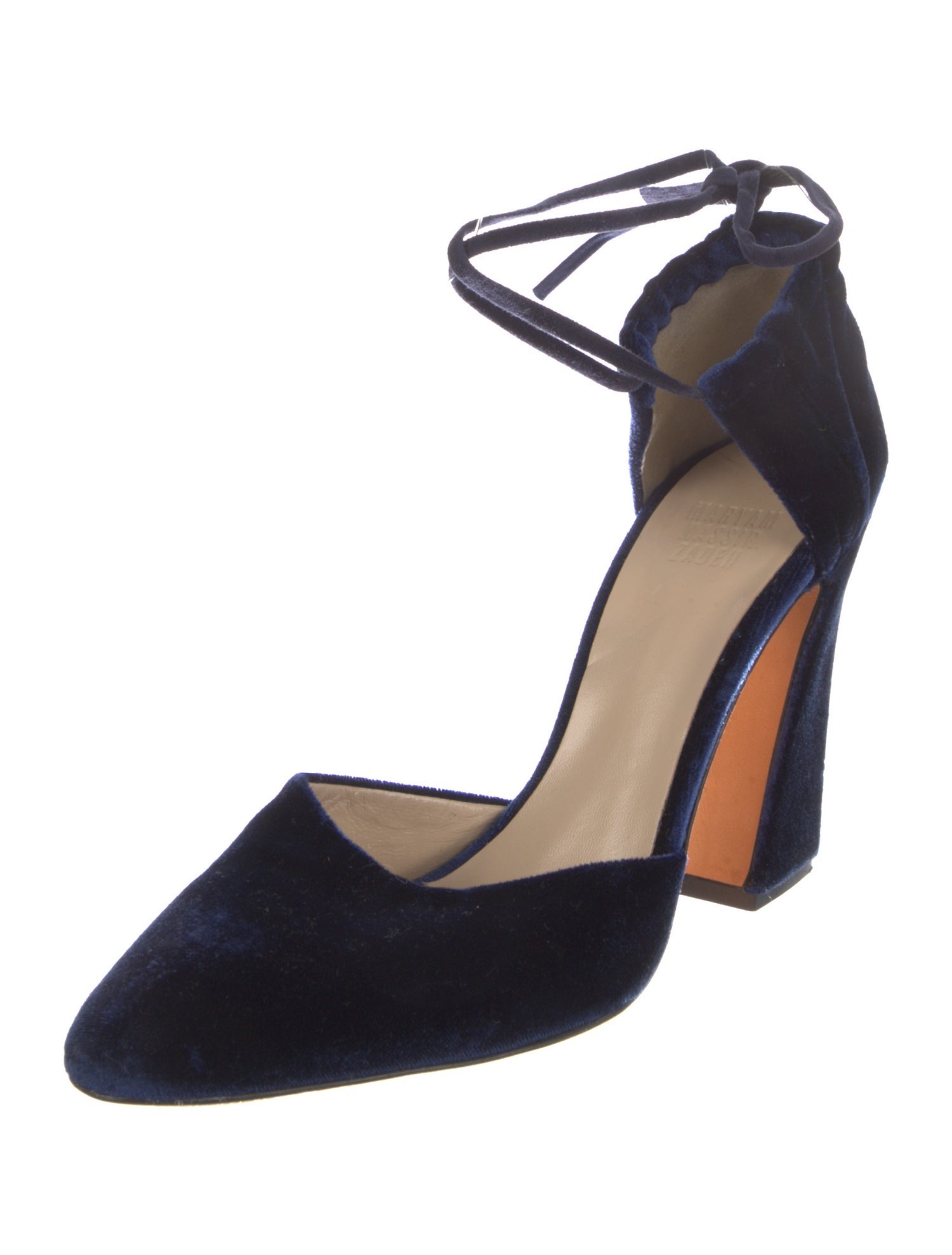 Maryam Nassir Zadeh Velvet Tassel Accents D'Orsay Pumps