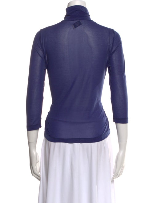 Maryam Nassir Zadeh Turtleneck Three-Quarter Sleeve Top
