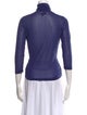 Maryam Nassir Zadeh Turtleneck Three-Quarter Sleeve Top