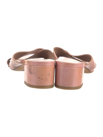 Maryam Nassir Zadeh Patent Leather Printed Slides