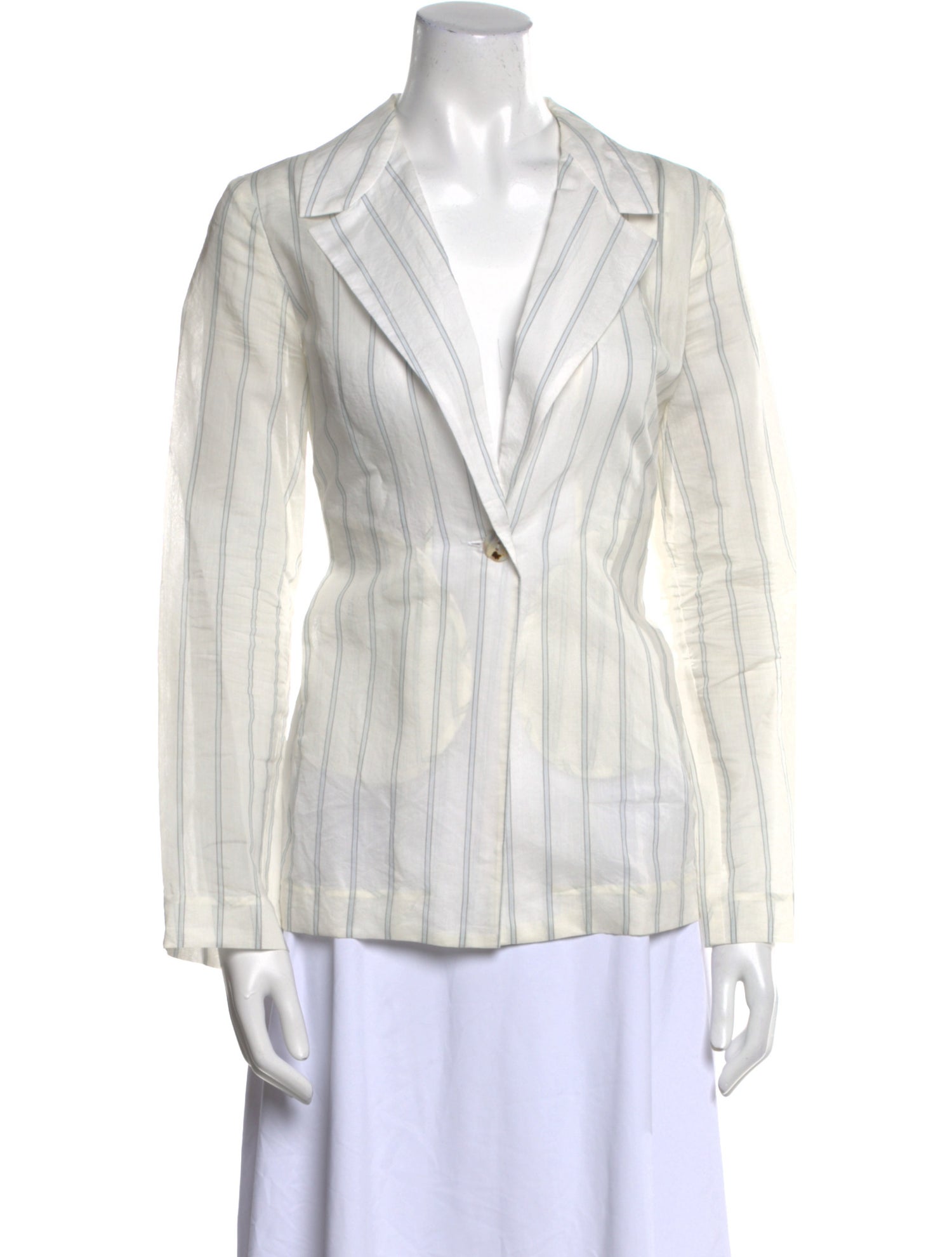 Maryam Nassir Zadeh Striped V-Neck Blouse
