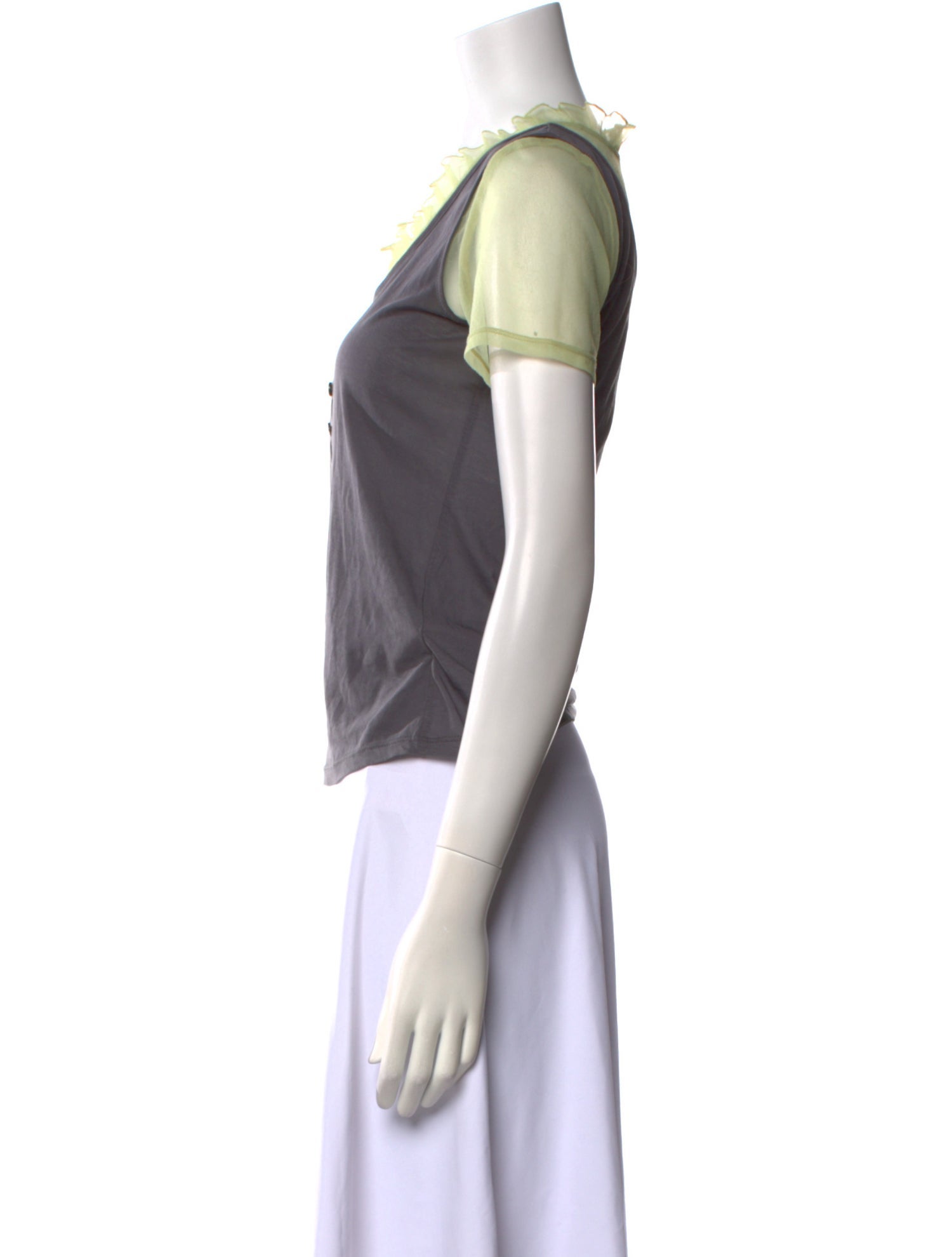 Maryam Nassir Zadeh Scoop Neck Short Sleeve T-Shirt