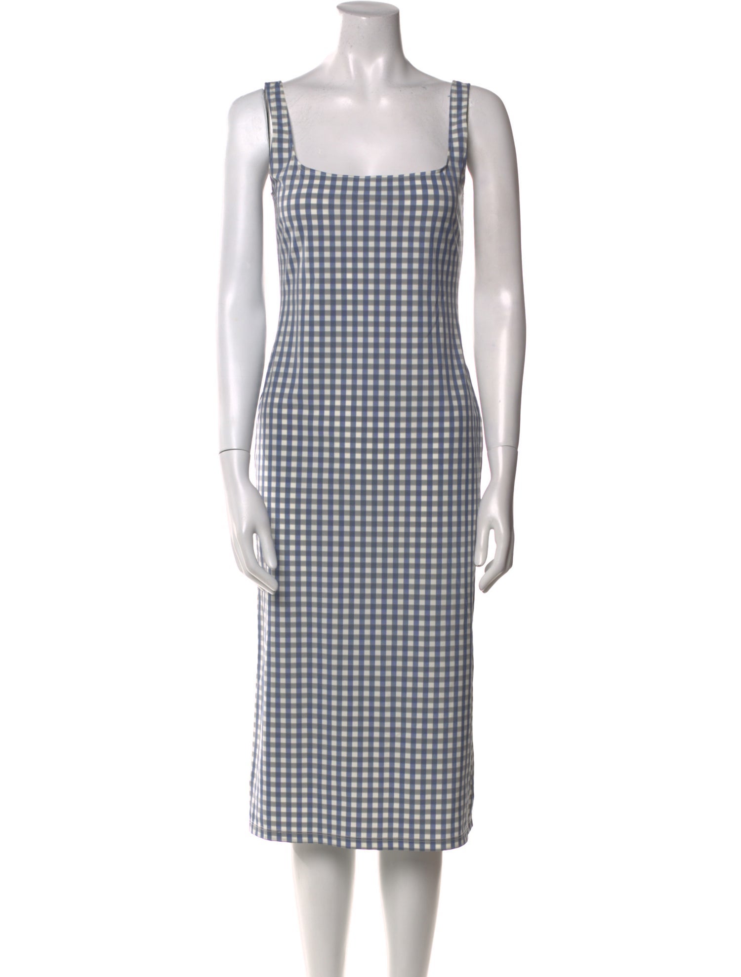 Maryam Nassir Zadeh Plaid Print Midi Length Dress w/ Tags