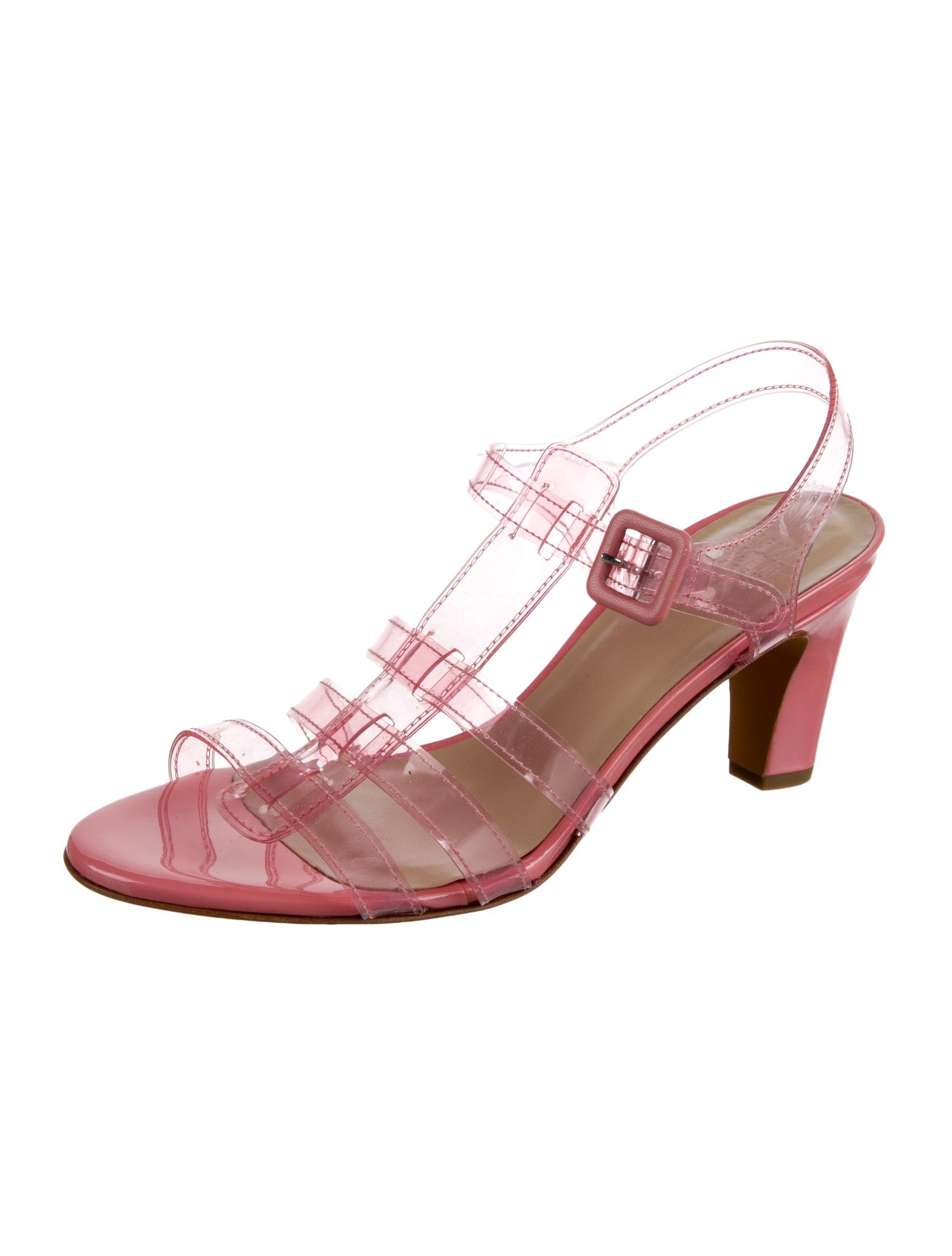 Maryam Nassir Zadeh PVC T-Strap Sandals