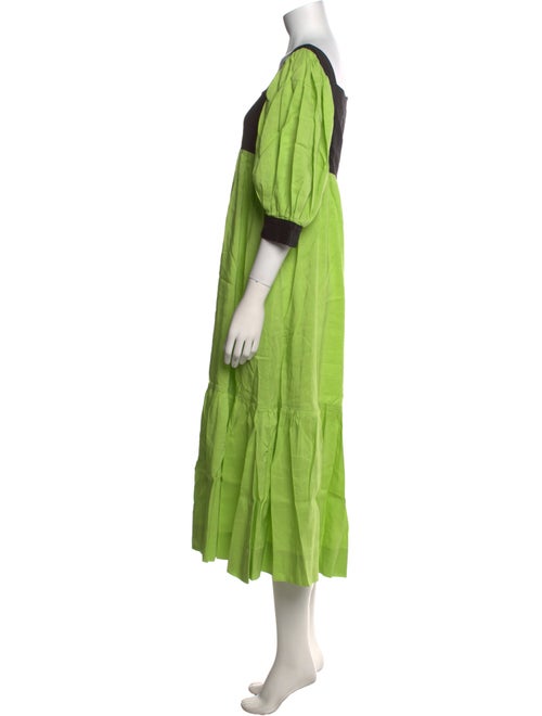 Maryam Nassir Zadeh Square Neckline Midi Length Dress