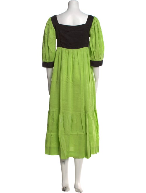 Maryam Nassir Zadeh Square Neckline Midi Length Dress